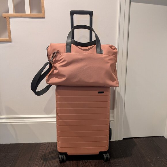 Away Other - Away Luggage Combo: The Bigger Carry-On + The Overnight Bag (both in Clay Pink)